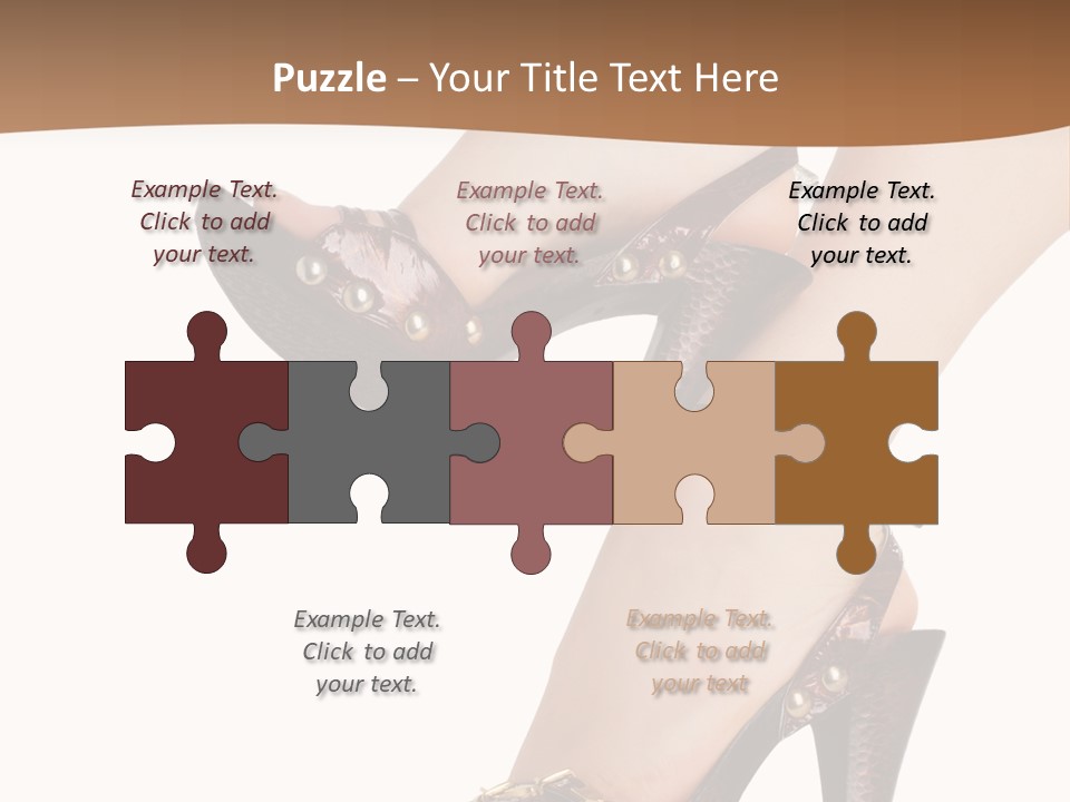 Elegant Shoes On Pretty Feet PowerPoint Template