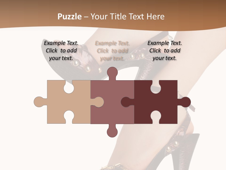 Elegant Shoes On Pretty Feet PowerPoint Template