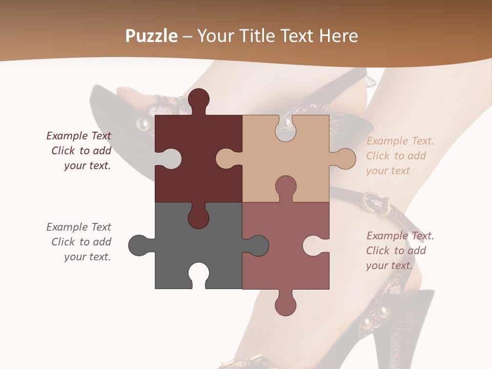 Elegant Shoes On Pretty Feet PowerPoint Template