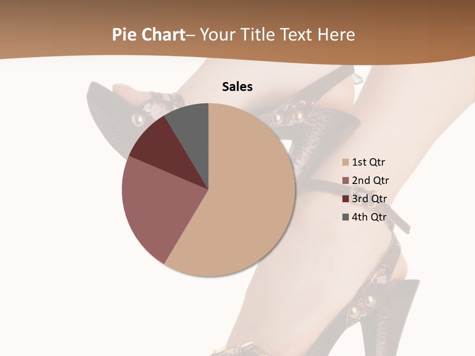 Elegant Shoes On Pretty Feet PowerPoint Template
