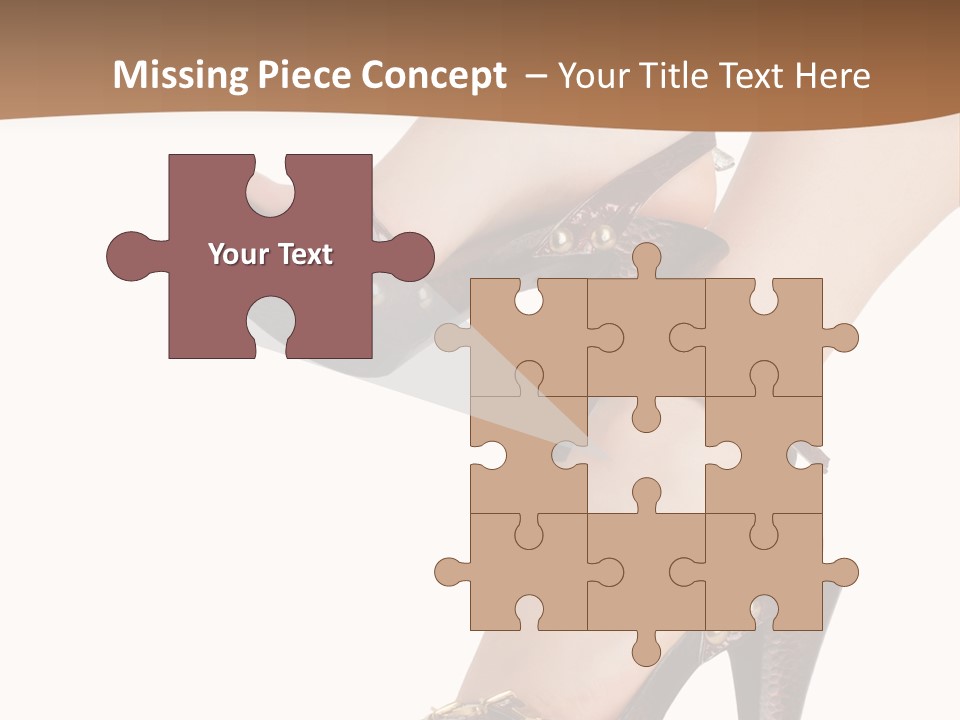 Elegant Shoes On Pretty Feet PowerPoint Template