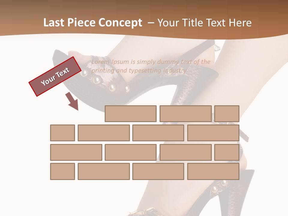 Elegant Shoes On Pretty Feet PowerPoint Template