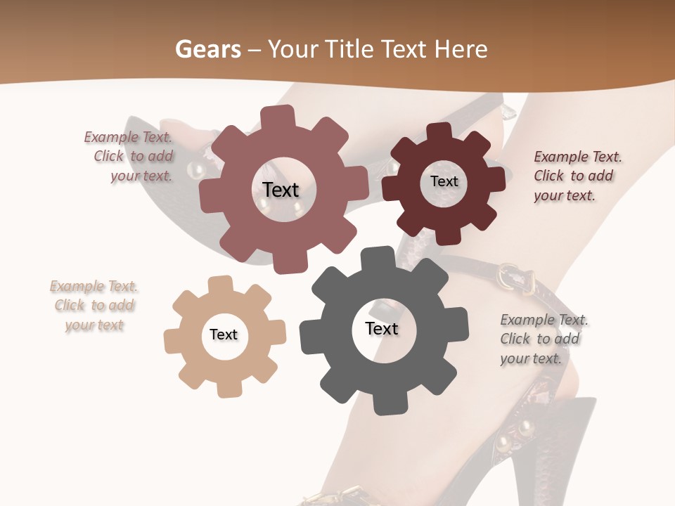 Elegant Shoes On Pretty Feet PowerPoint Template