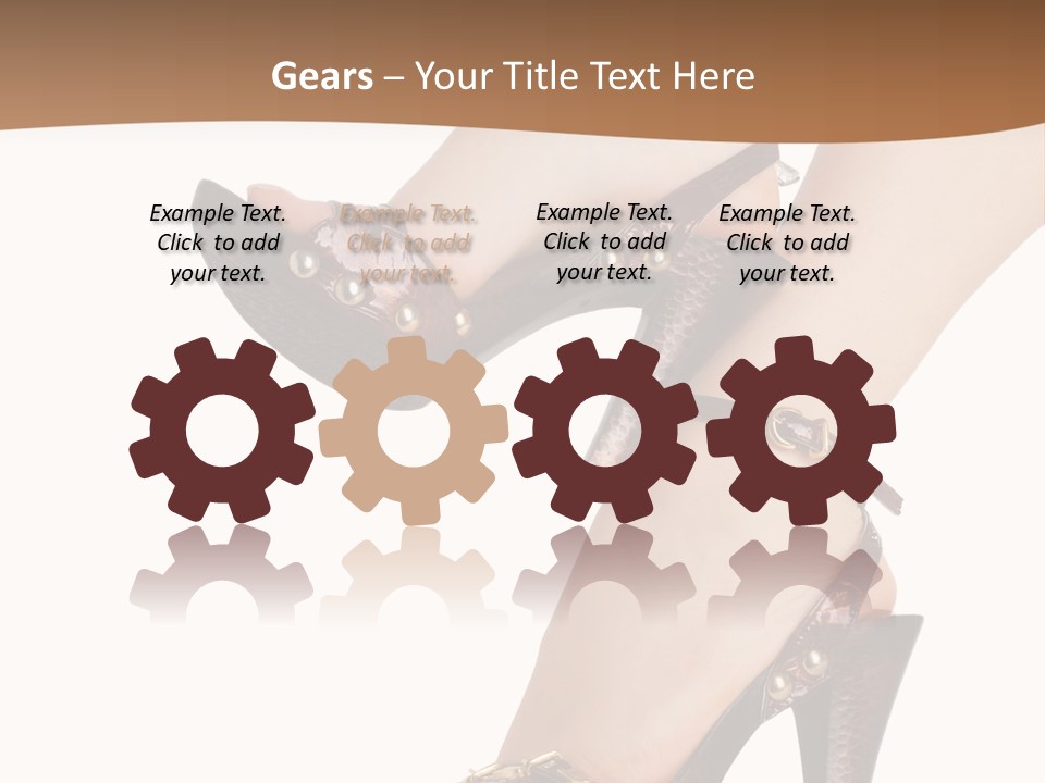 Elegant Shoes On Pretty Feet PowerPoint Template