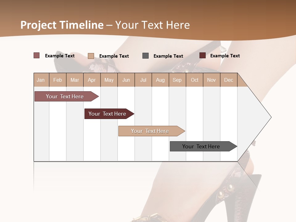 Elegant Shoes On Pretty Feet PowerPoint Template