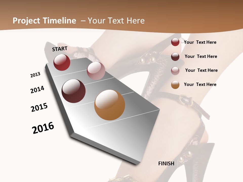 Elegant Shoes On Pretty Feet PowerPoint Template