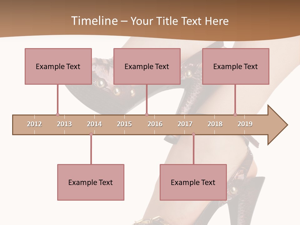 Elegant Shoes On Pretty Feet PowerPoint Template