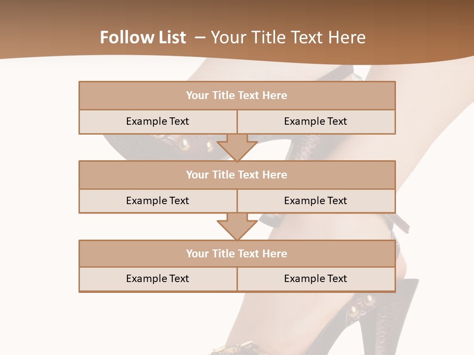 Elegant Shoes On Pretty Feet PowerPoint Template