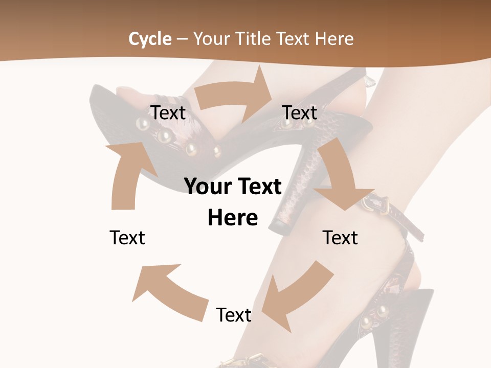 Elegant Shoes On Pretty Feet PowerPoint Template