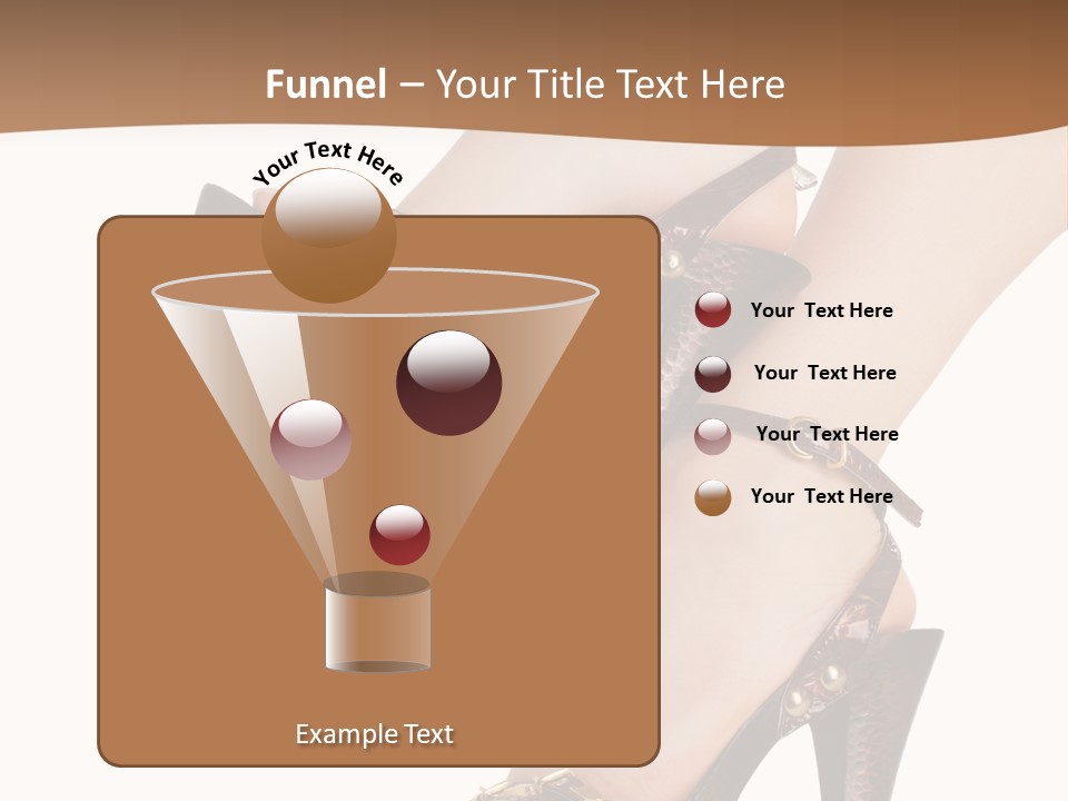Elegant Shoes On Pretty Feet PowerPoint Template