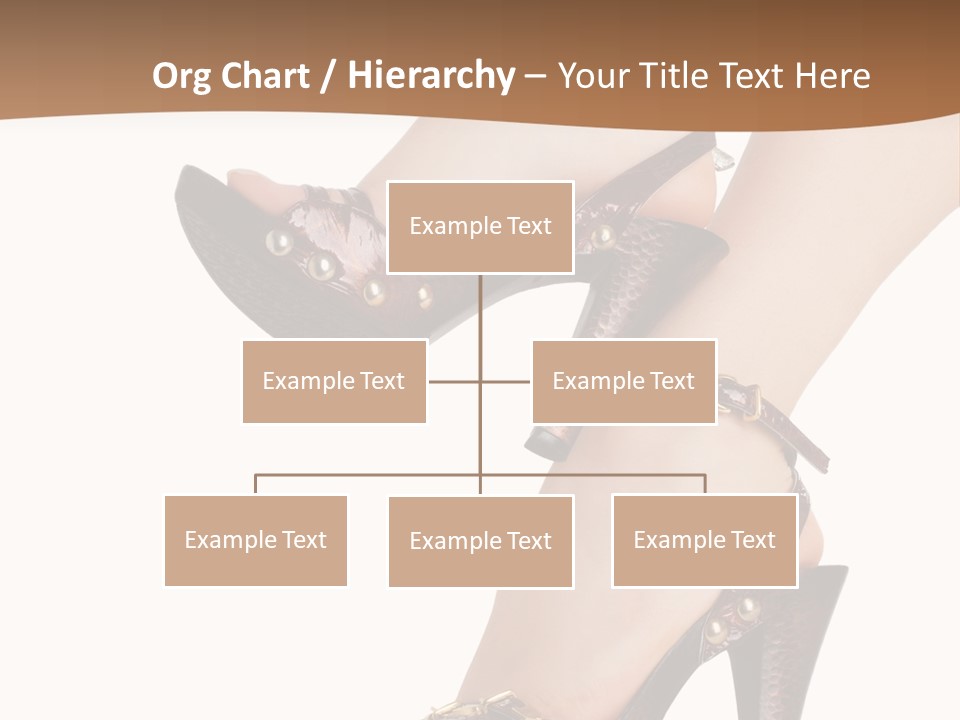 Elegant Shoes On Pretty Feet PowerPoint Template