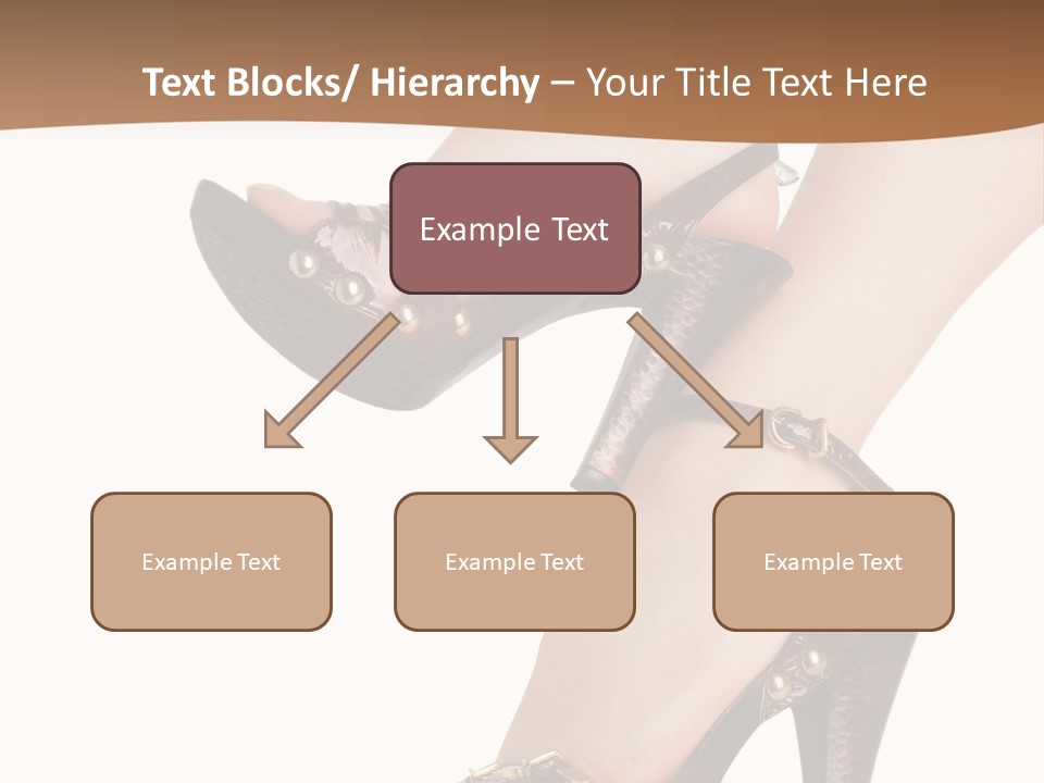 Elegant Shoes On Pretty Feet PowerPoint Template