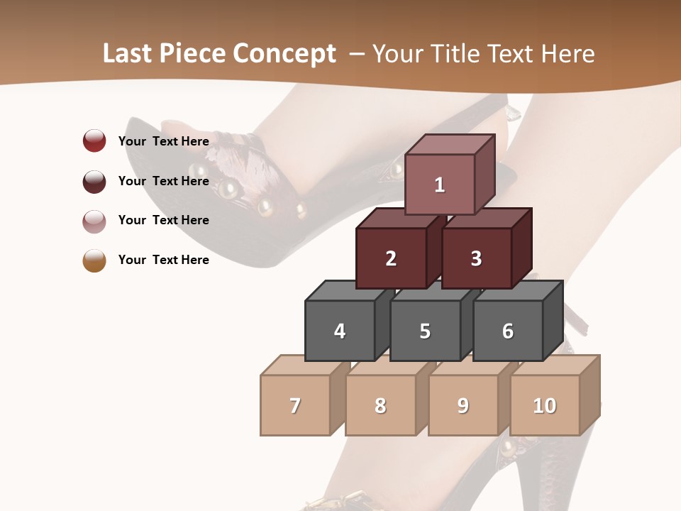 Elegant Shoes On Pretty Feet PowerPoint Template