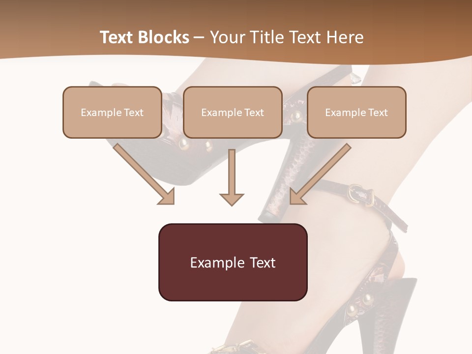 Elegant Shoes On Pretty Feet PowerPoint Template