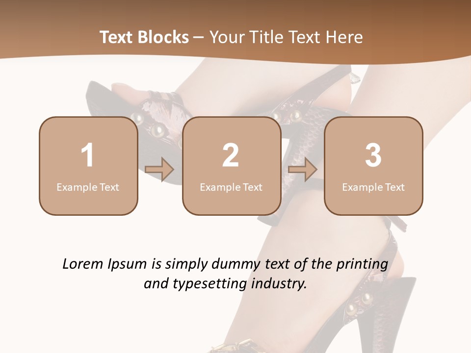 Elegant Shoes On Pretty Feet PowerPoint Template