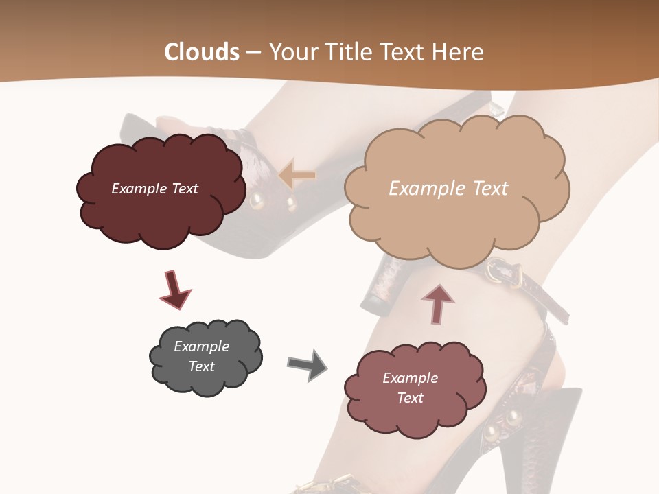 Elegant Shoes On Pretty Feet PowerPoint Template