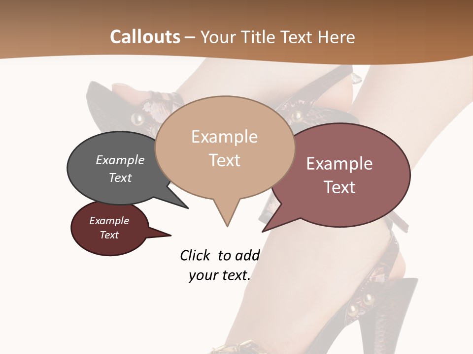 Elegant Shoes On Pretty Feet PowerPoint Template