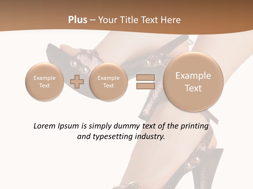 Elegant Shoes On Pretty Feet PowerPoint Template