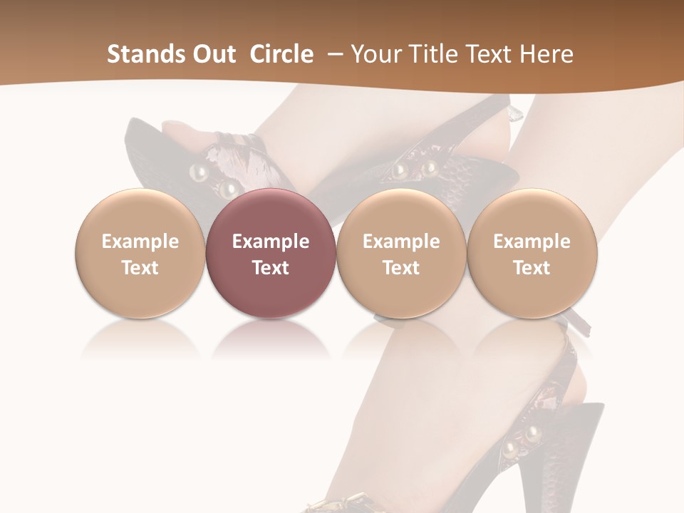Elegant Shoes On Pretty Feet PowerPoint Template