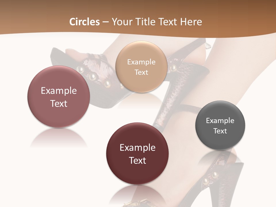 Elegant Shoes On Pretty Feet PowerPoint Template