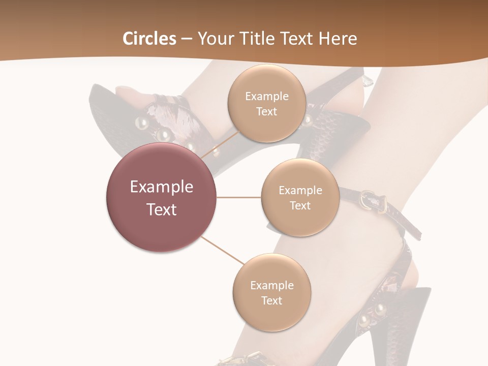 Elegant Shoes On Pretty Feet PowerPoint Template
