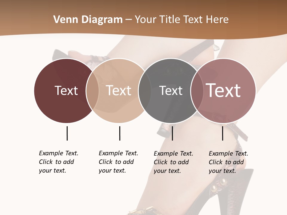 Elegant Shoes On Pretty Feet PowerPoint Template