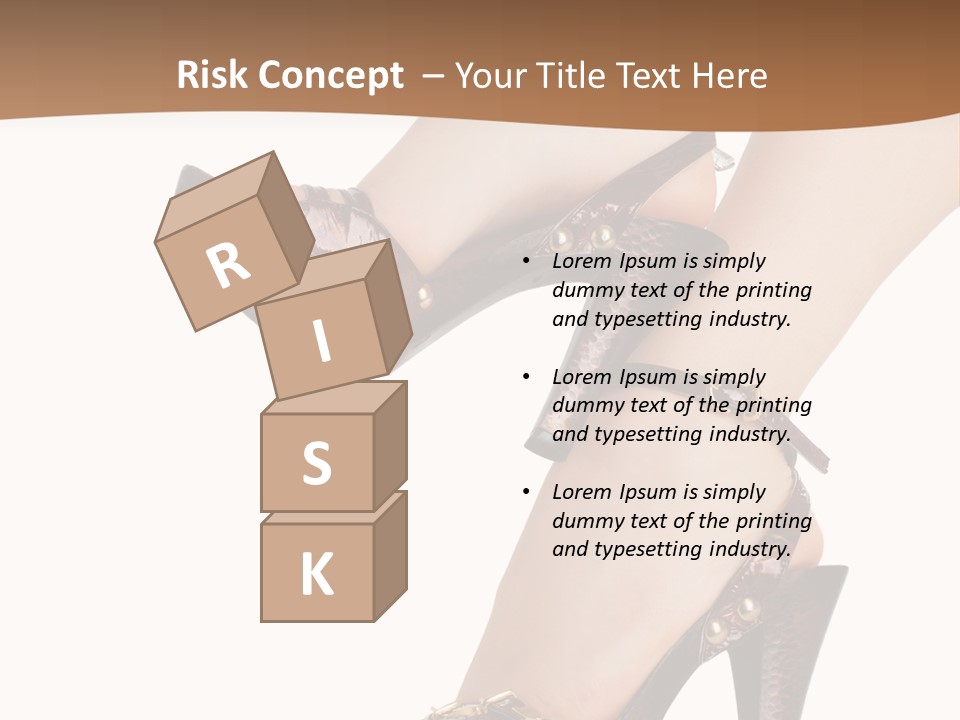 Elegant Shoes On Pretty Feet PowerPoint Template