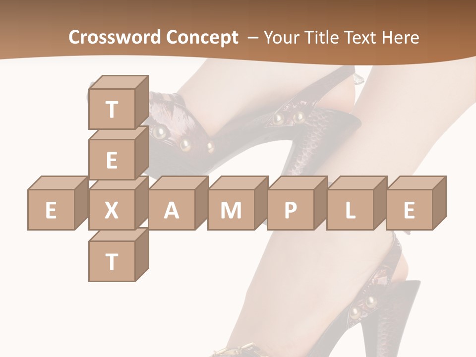 Elegant Shoes On Pretty Feet PowerPoint Template