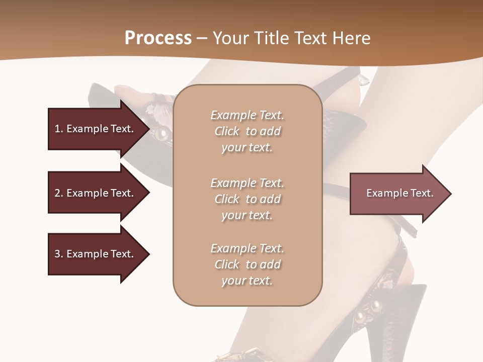 Elegant Shoes On Pretty Feet PowerPoint Template