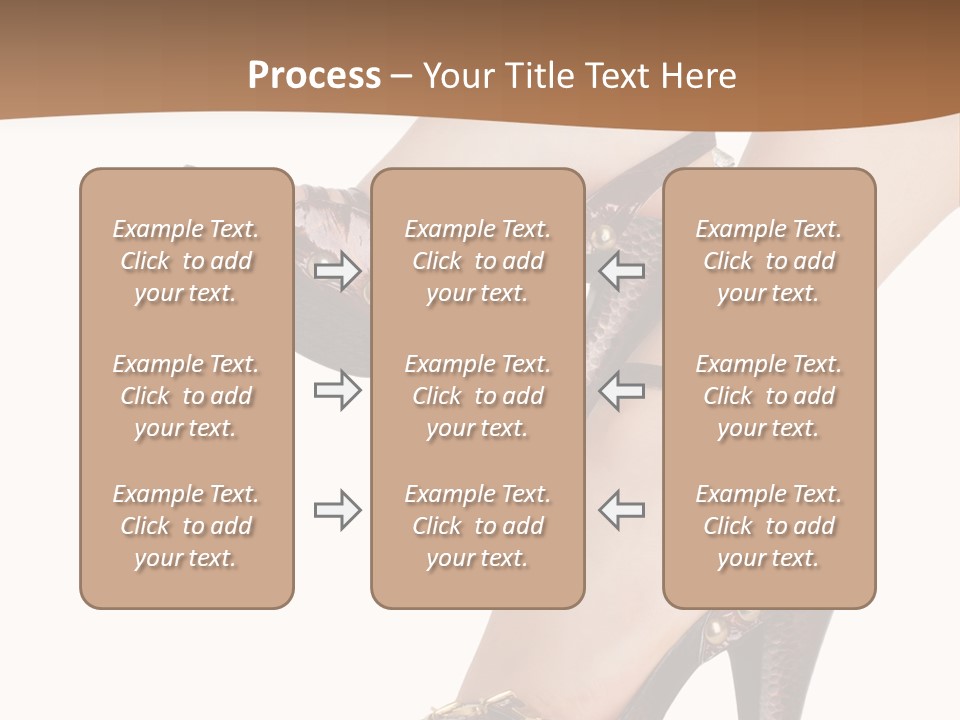 Elegant Shoes On Pretty Feet PowerPoint Template