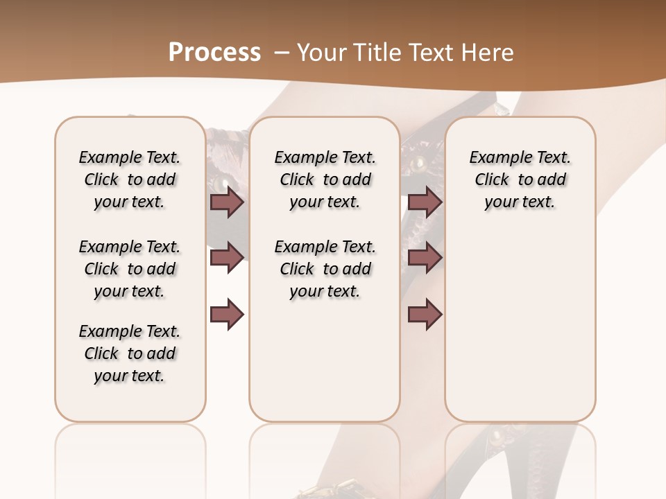 Elegant Shoes On Pretty Feet PowerPoint Template