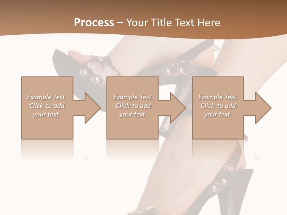 Elegant Shoes On Pretty Feet PowerPoint Template