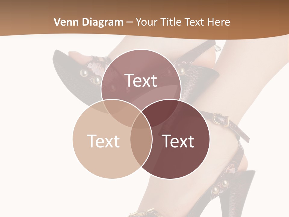Elegant Shoes On Pretty Feet PowerPoint Template