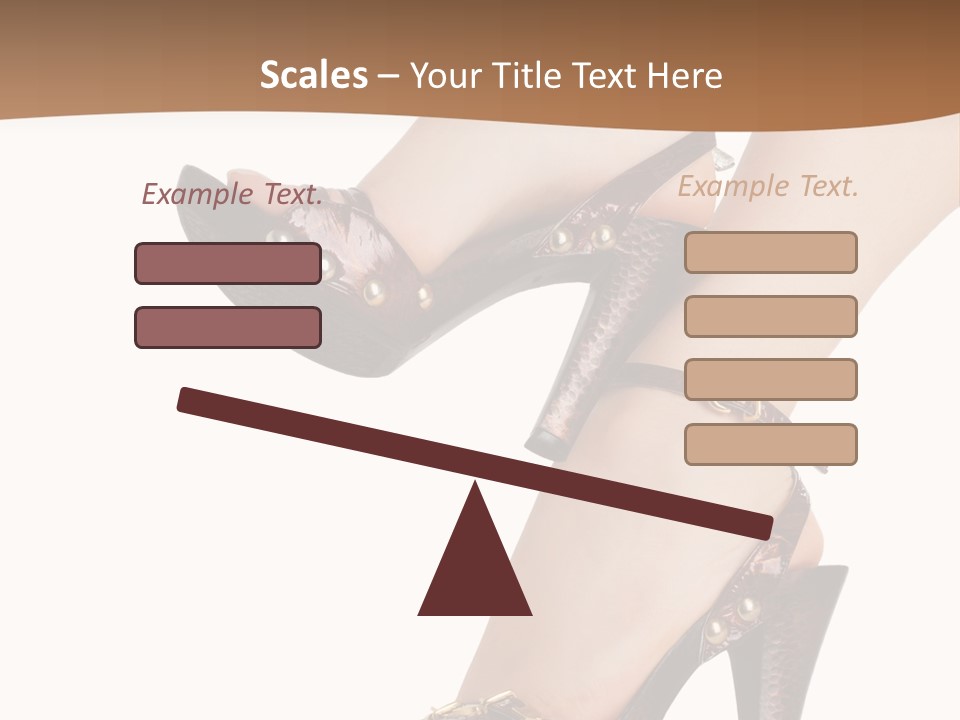 Elegant Shoes On Pretty Feet PowerPoint Template