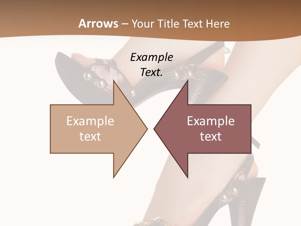 Elegant Shoes On Pretty Feet PowerPoint Template