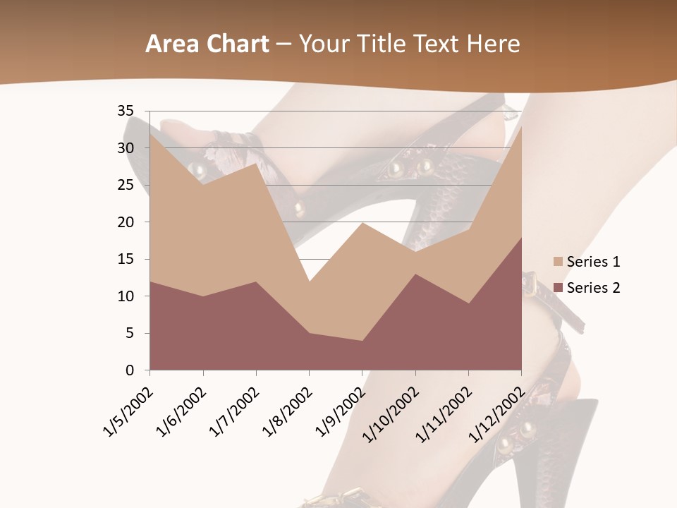 Elegant Shoes On Pretty Feet PowerPoint Template