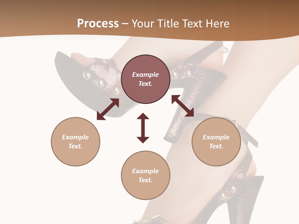Elegant Shoes On Pretty Feet PowerPoint Template