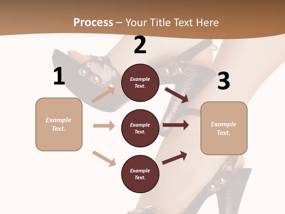 Elegant Shoes On Pretty Feet PowerPoint Template