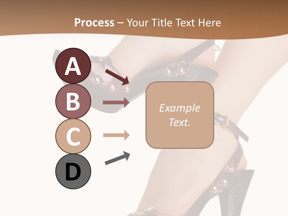 Elegant Shoes On Pretty Feet PowerPoint Template