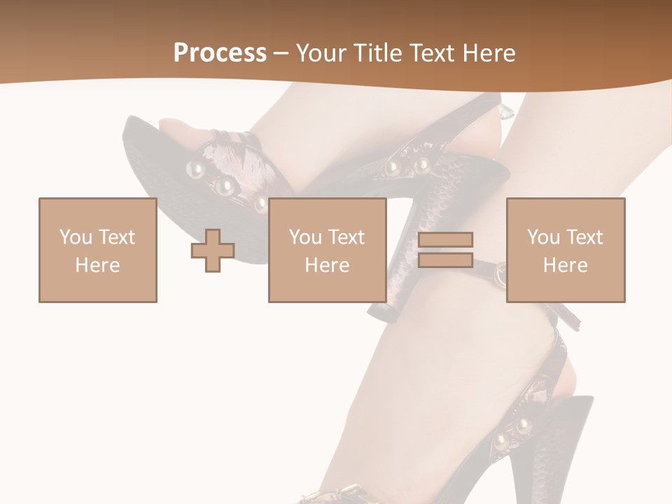 Elegant Shoes On Pretty Feet PowerPoint Template