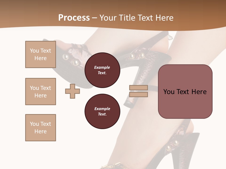 Elegant Shoes On Pretty Feet PowerPoint Template