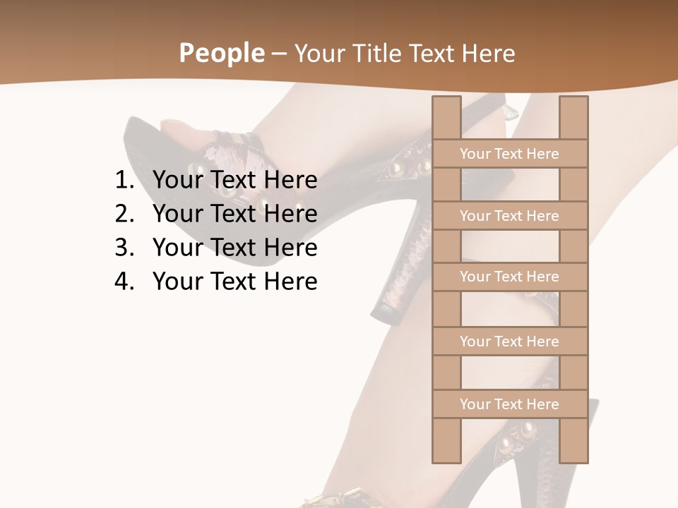 Elegant Shoes On Pretty Feet PowerPoint Template