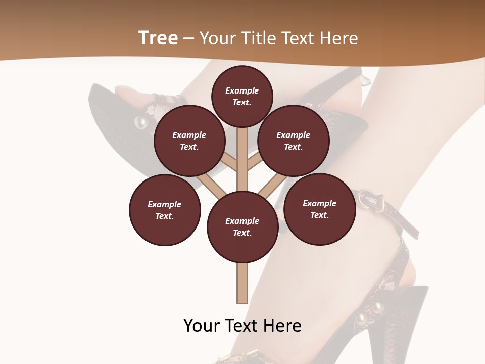 Elegant Shoes On Pretty Feet PowerPoint Template