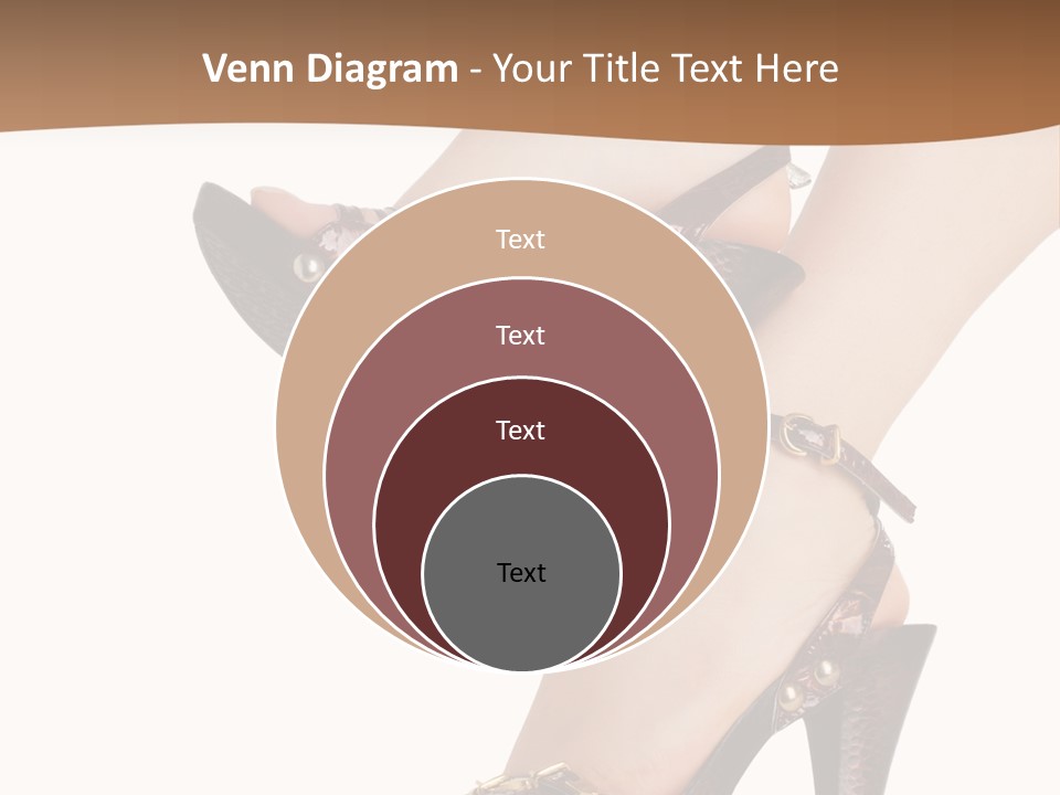 Elegant Shoes On Pretty Feet PowerPoint Template