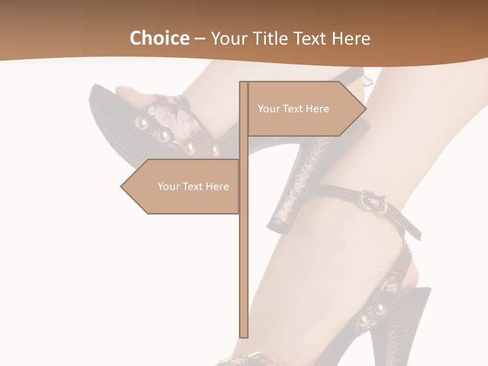 Elegant Shoes On Pretty Feet PowerPoint Template