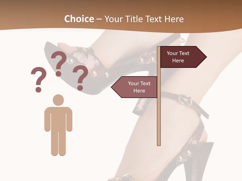 Elegant Shoes On Pretty Feet PowerPoint Template