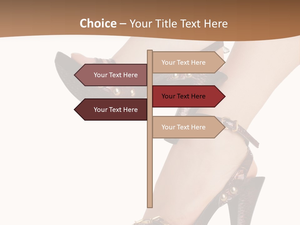 Elegant Shoes On Pretty Feet PowerPoint Template