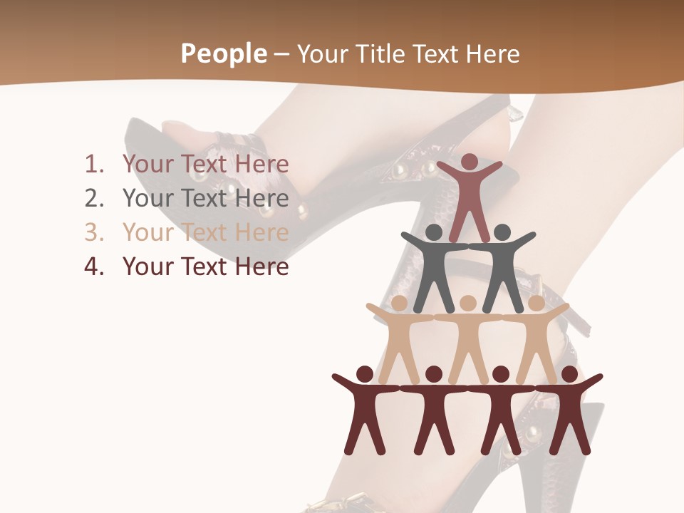 Elegant Shoes On Pretty Feet PowerPoint Template