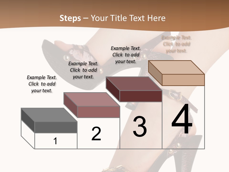 Elegant Shoes On Pretty Feet PowerPoint Template