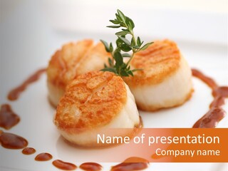 Baked Scallops PowerPoint Template